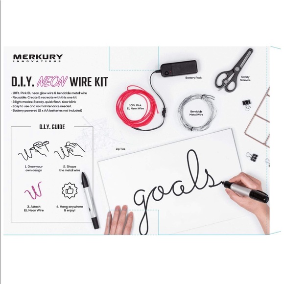 Merkury Innovations D.I.Y Neon Wire Light Kit-PK - Picture 3 of 3